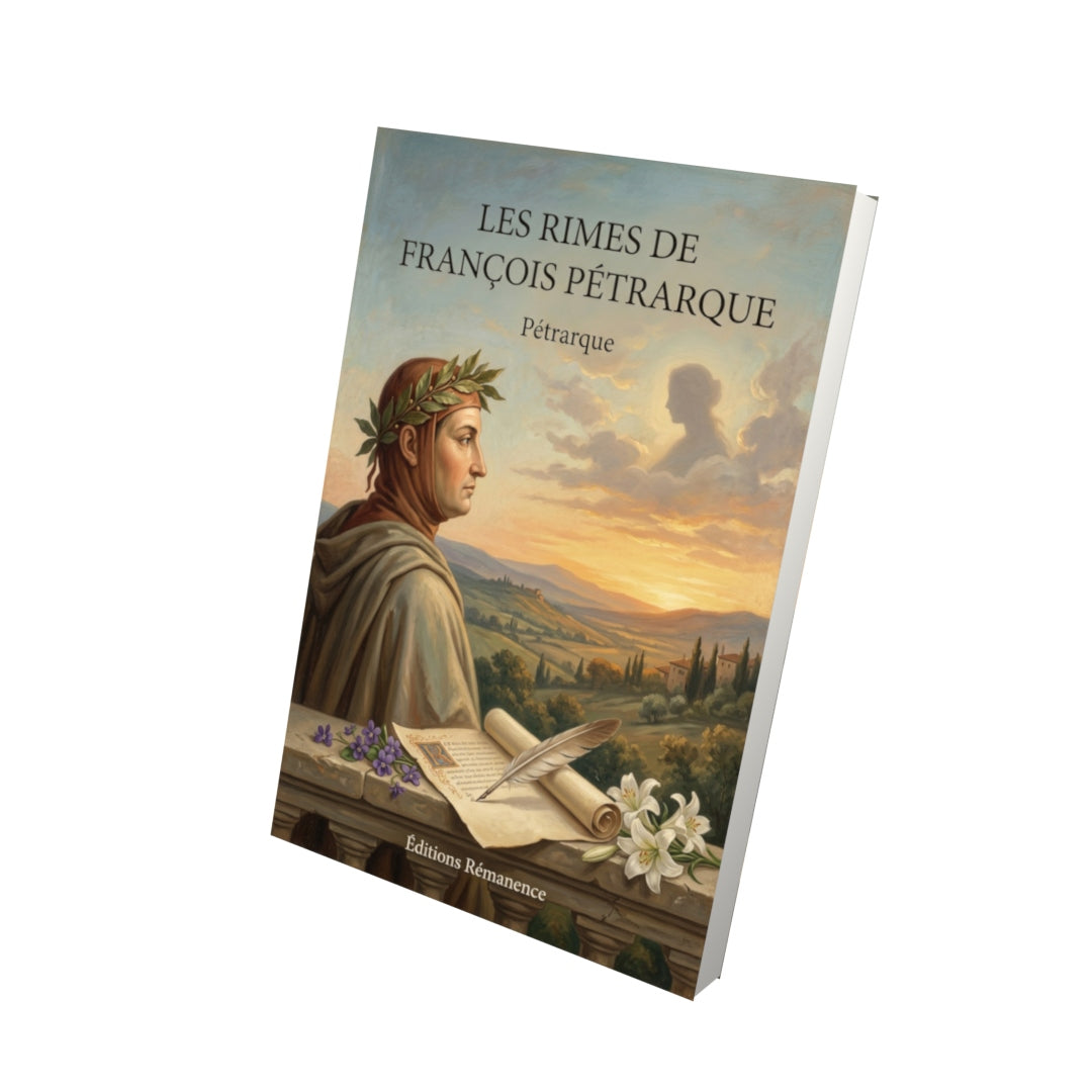 Livre Les Rimes de François Pétrarque par Pétrarque - Vue 3D - Editions Remanence