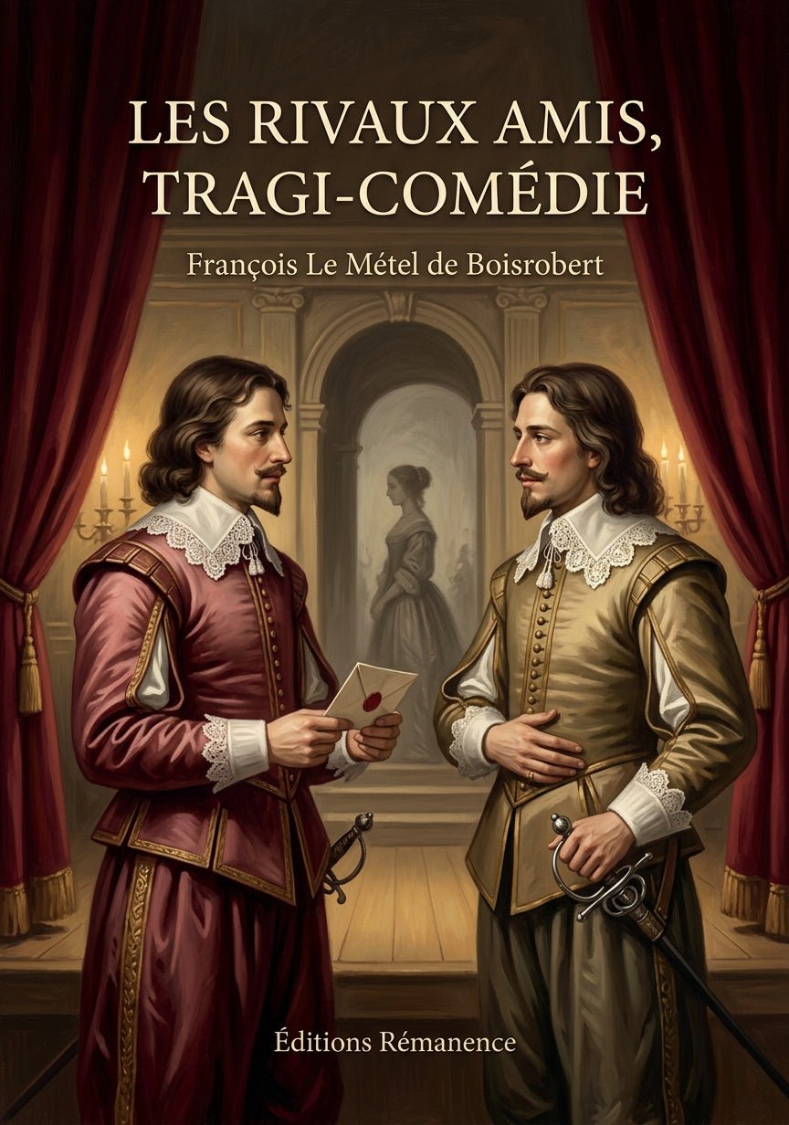 Livre Les Rivaux amis, tragi-comédie par François Le Métel de Boisrobert - Couverture - Editions Remanence