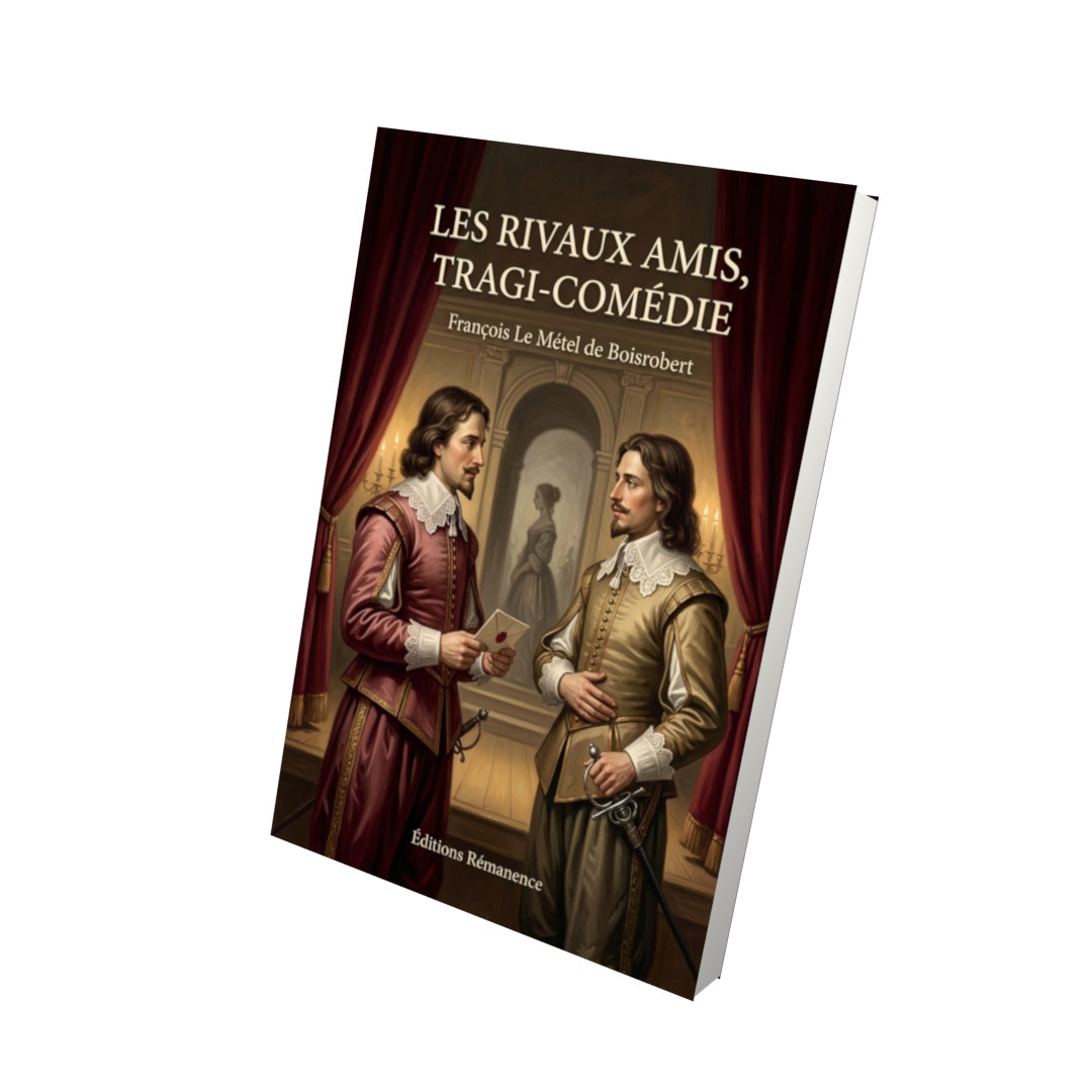 Livre Les Rivaux amis, tragi-comédie par François Le Métel de Boisrobert - Vue 3D - Editions Remanence