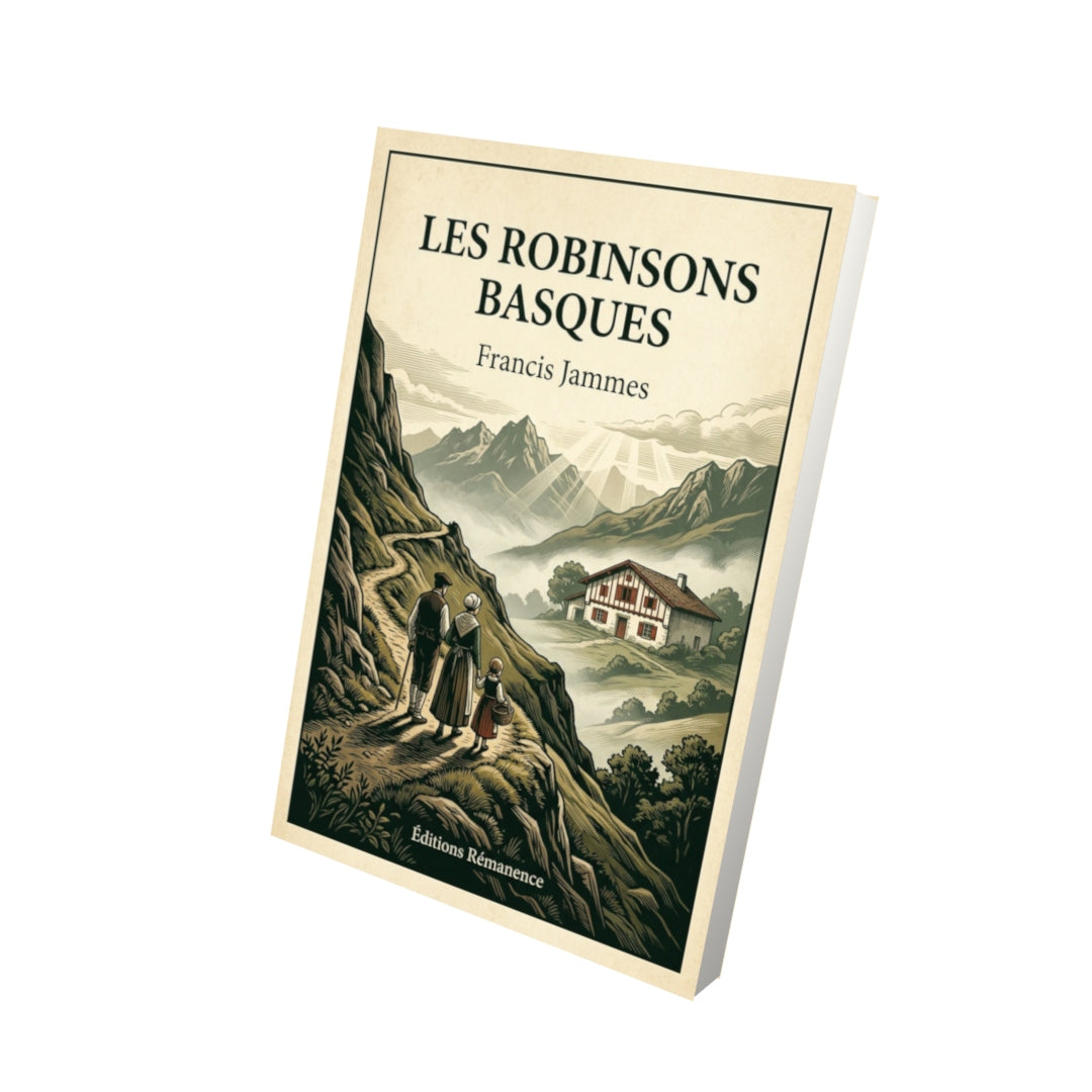 Livre Les Robinsons basques - Francis Jammes - Vue 3D - Editions Remanence