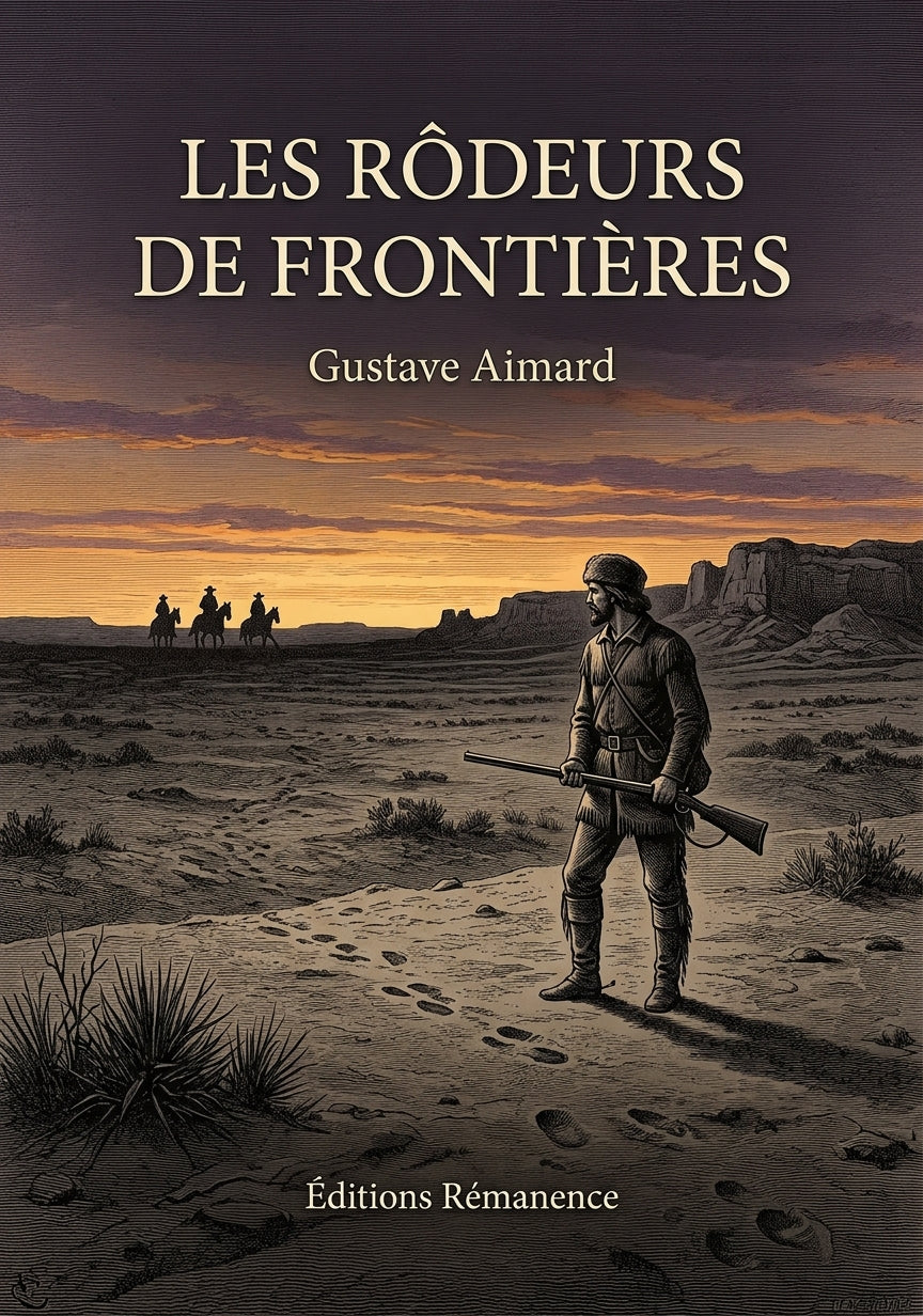 Livre Les Rôdeurs de frontières par Gustave Aimard - Couverture - Editions Remanence