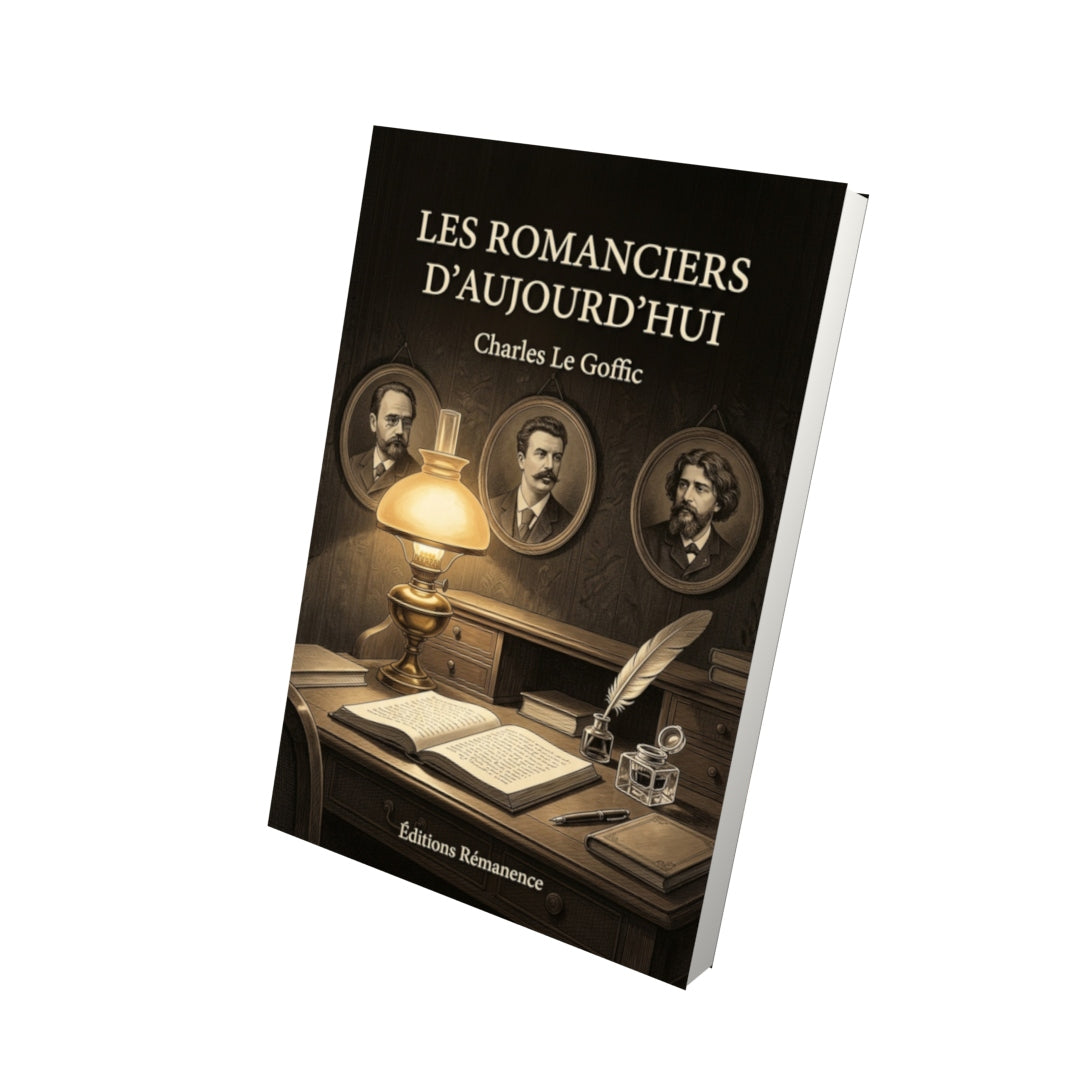 Livre Les Romanciers d’aujourd’hui par Charles Le Goffic - Vue 3D - Editions Remanence