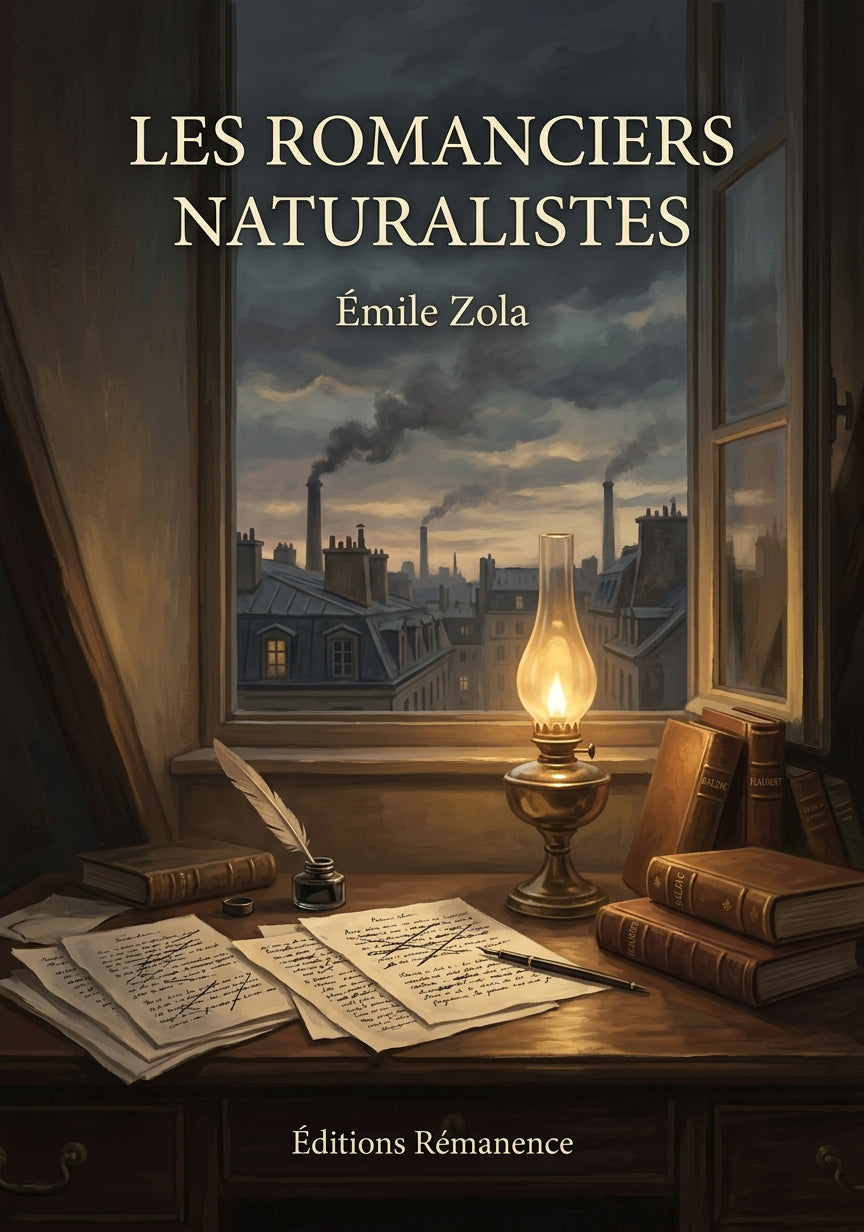 Livre Les Romanciers naturalistes par Émile Zola - Couverture - Editions Remanence