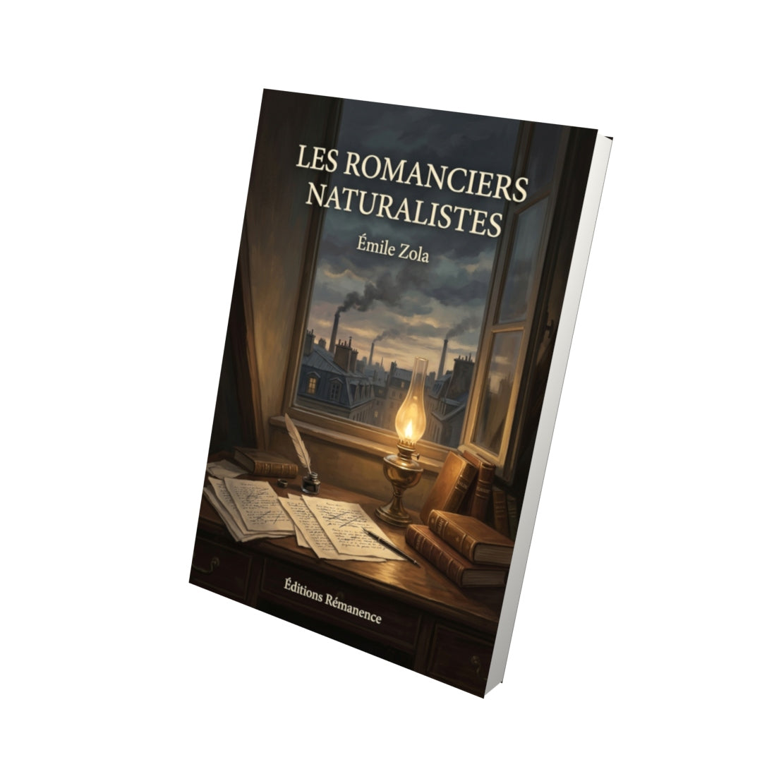 Livre Les Romanciers naturalistes par Émile Zola - Vue 3D - Editions Remanence