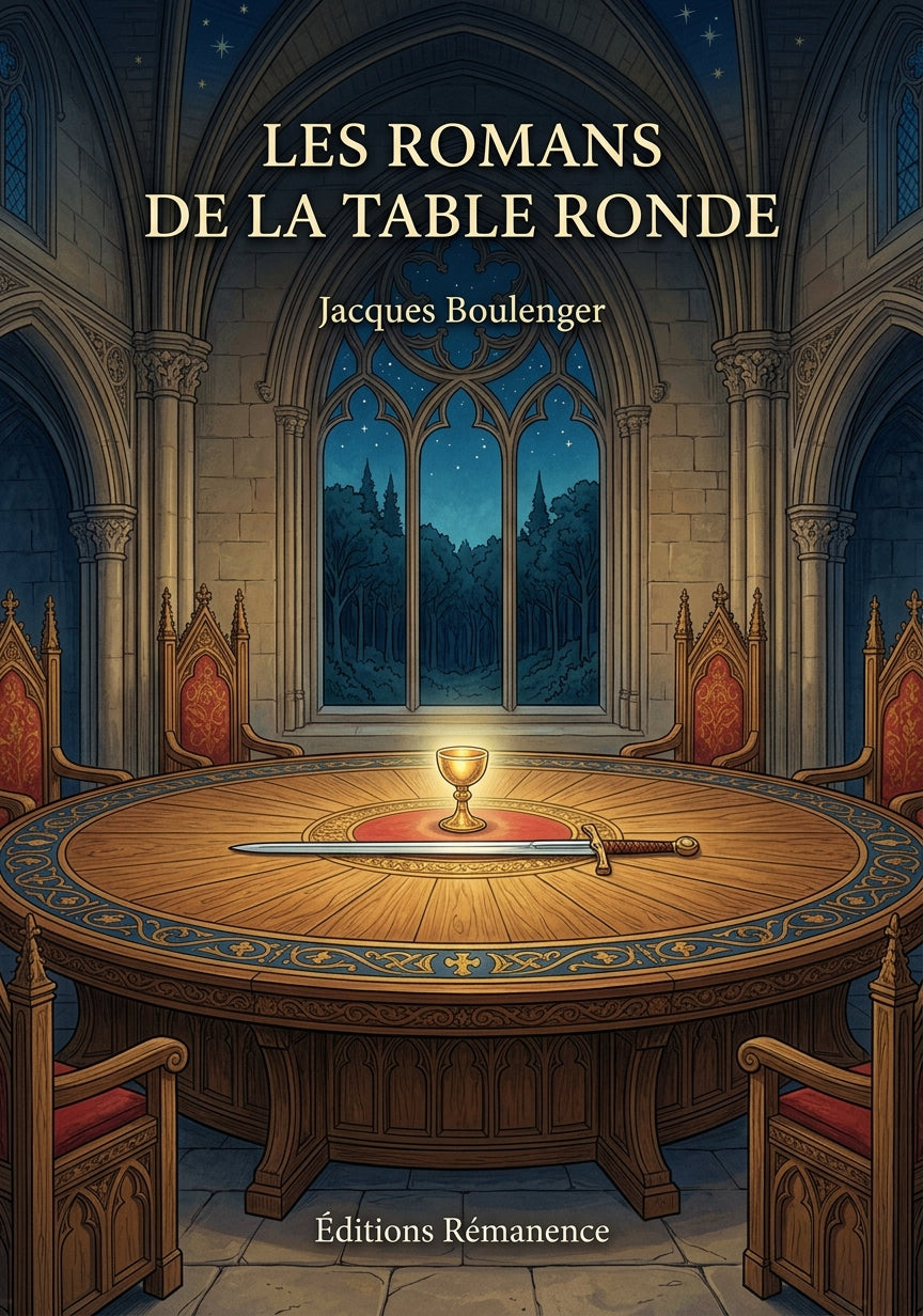 Livre Les Romans de la Table Ronde par Jacques Boulenger - Couverture - Editions Remanence