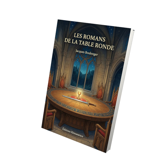 Livre Les Romans de la Table Ronde par Jacques Boulenger - Vue 3D - Editions Remanence