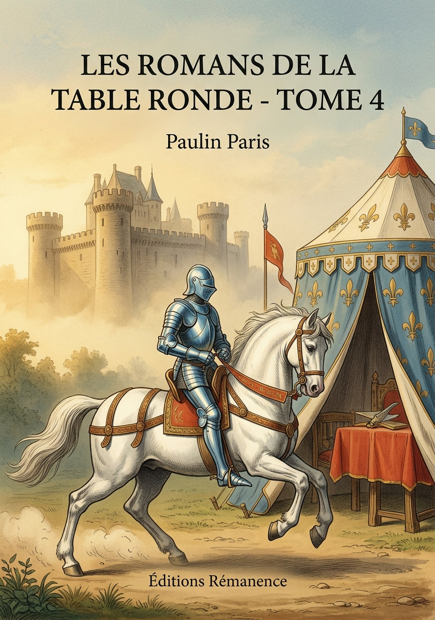 Livre Les Romans de la Table ronde - Tome 4 par Paulin Paris - Couverture - Editions Remanence