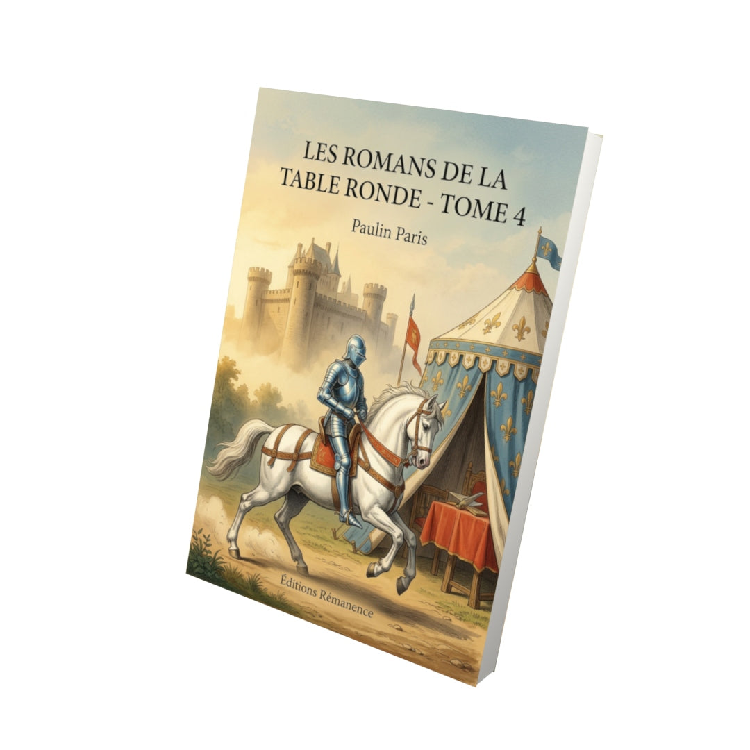 Livre Les Romans de la Table ronde - Tome 4 par Paulin Paris - Vue 3D - Editions Remanence