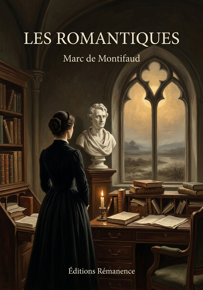 Livre Les Romantiques par Marc de Montifaud - Couverture - Editions Remanence
