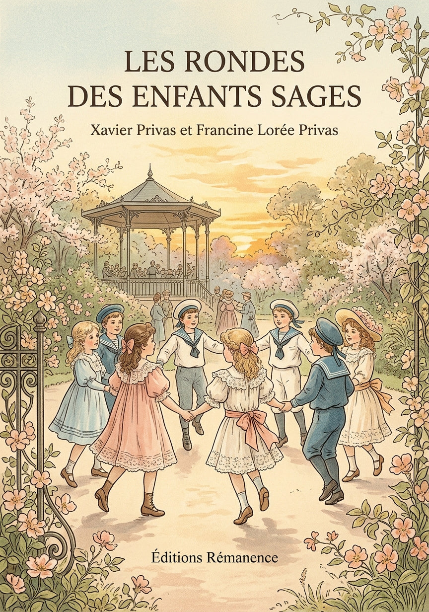 Livre Les Rondes des enfants sages par Xavier Privas et Francine Lorée Privas - Couverture - Editions Remanence