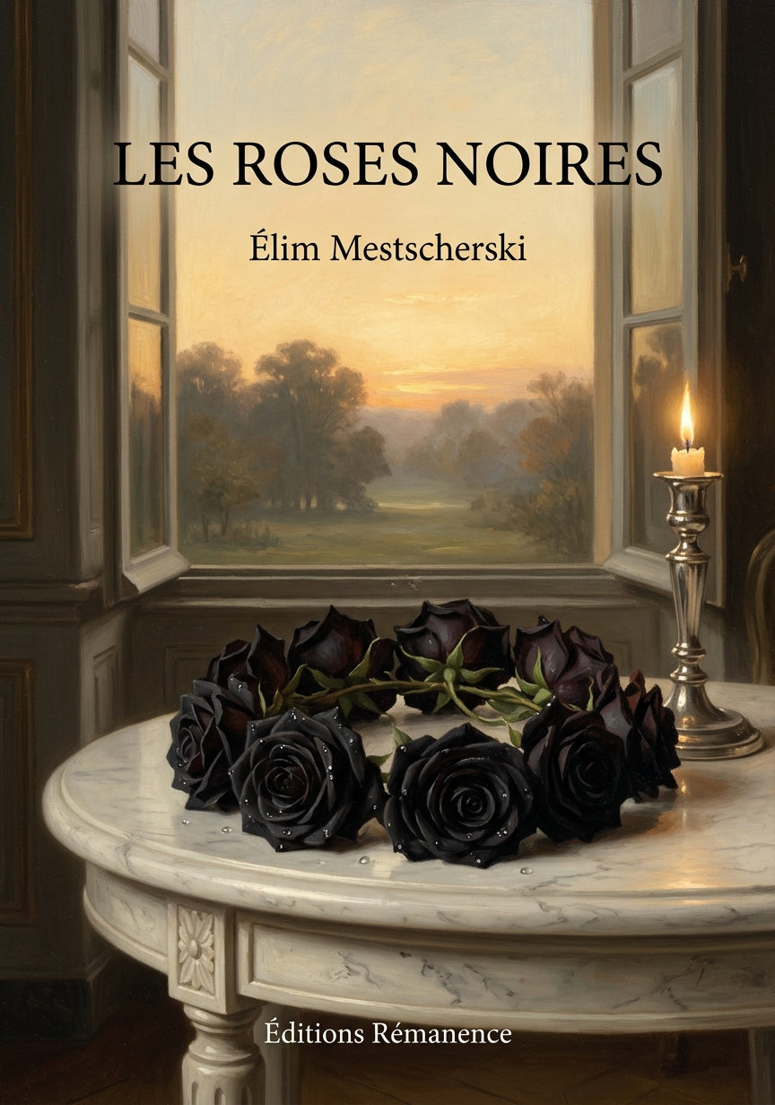 Livre Les Roses noires par Élim Mestscherski - Couverture - Editions Remanence