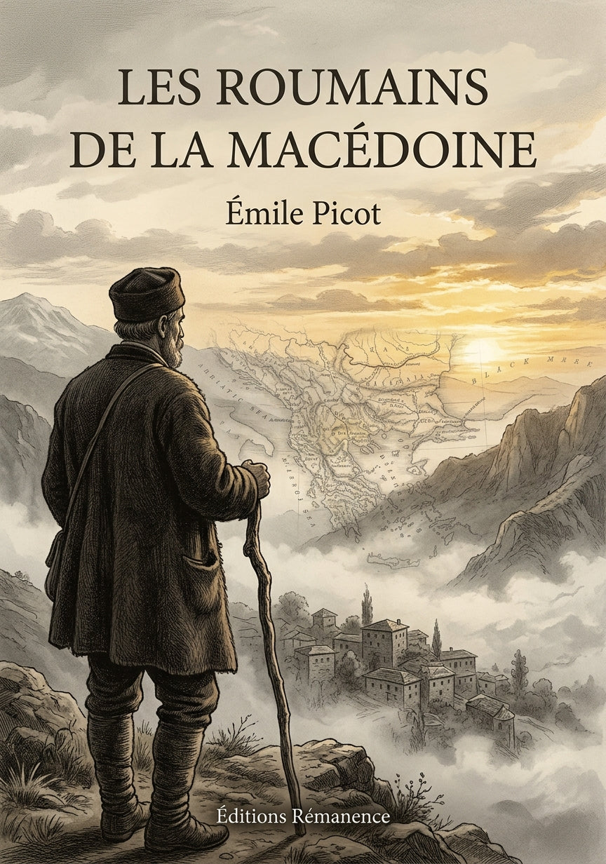 Livre Les Roumains de la Macédoine par Émile Picot - Couverture - Editions Remanence