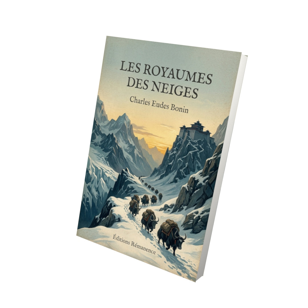 Livre Les Royaumes des Neiges par Charles Eudes Bonin - Vue 3D - Editions Remanence