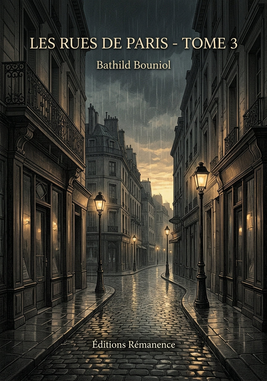 Livre Les rues de Paris - Tome 3 par Bathild Bouniol - Couverture - Editions Remanence