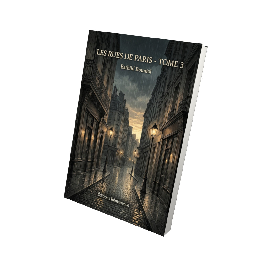 Livre Les rues de Paris - Tome 3 par Bathild Bouniol - Vue 3D - Editions Remanence