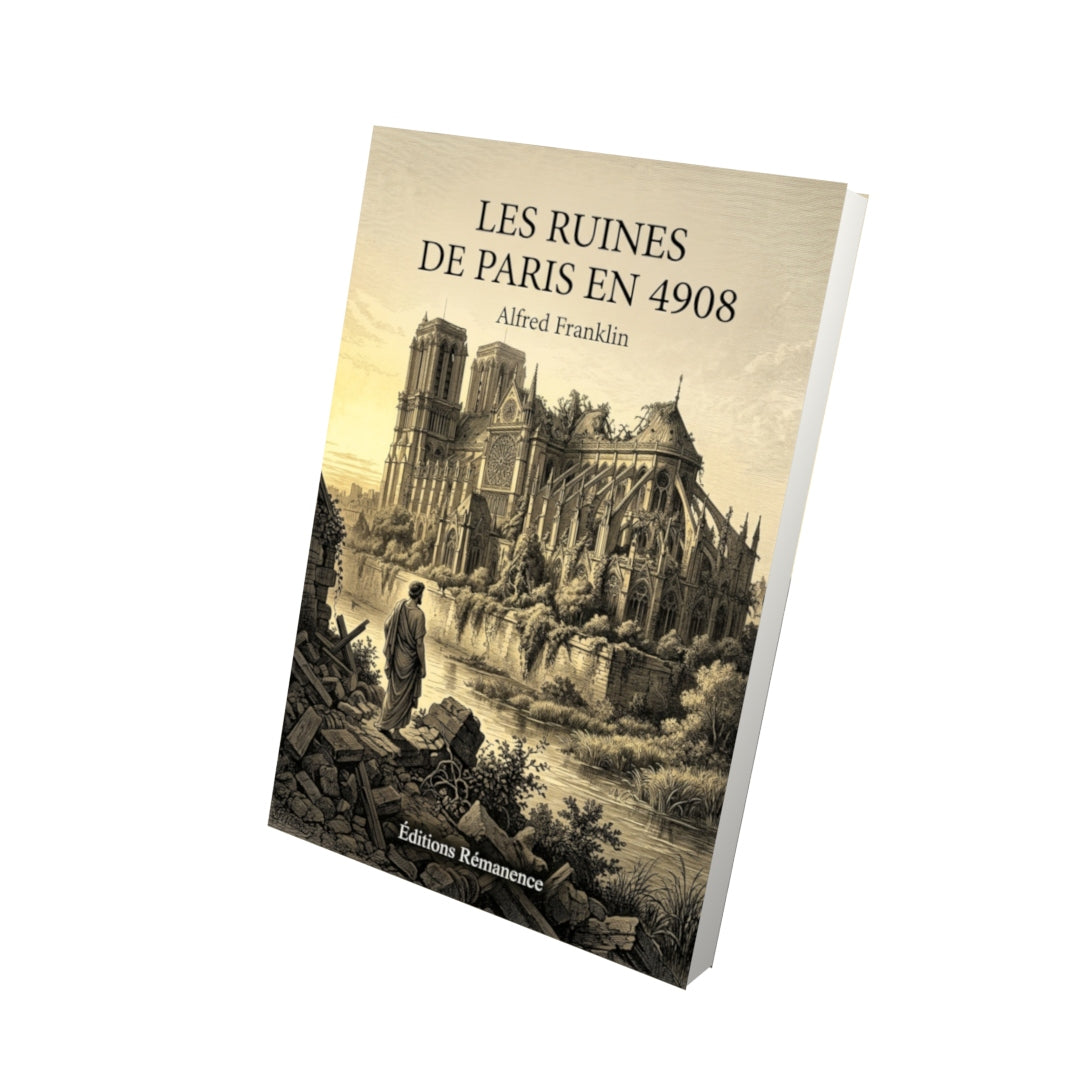 Livre Les ruines de Paris en 4908 par Alfred Franklin - Vue 3D - Editions Remanence