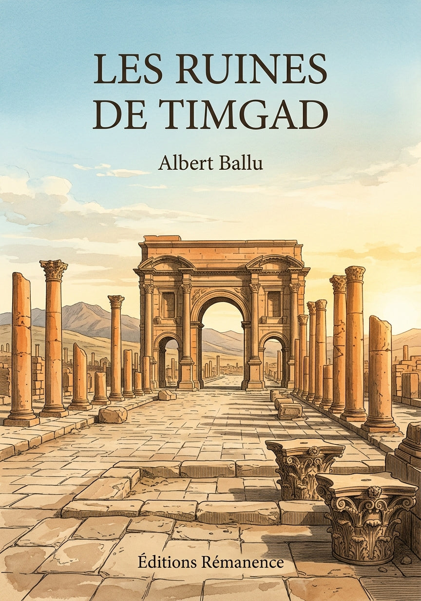 Livre Les Ruines de Timgad par Albert Ballu - Couverture - Editions Remanence