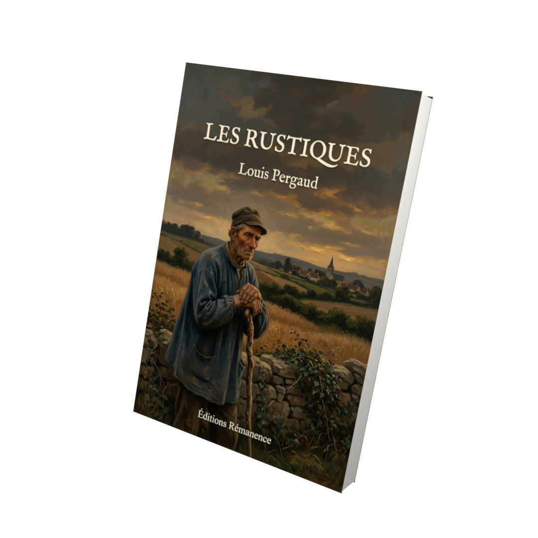 Livre Les Rustiques par Louis Pergaud - Vue 3D - Editions Remanence