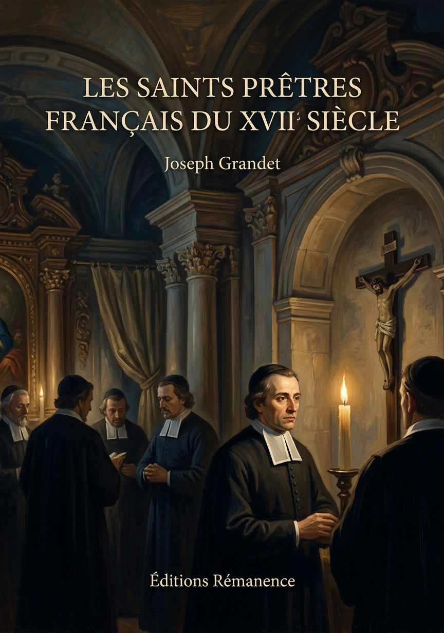 Livre Les Saints prêtres français du XVII siècle par Joseph Grandet - Couverture - Editions Remanence