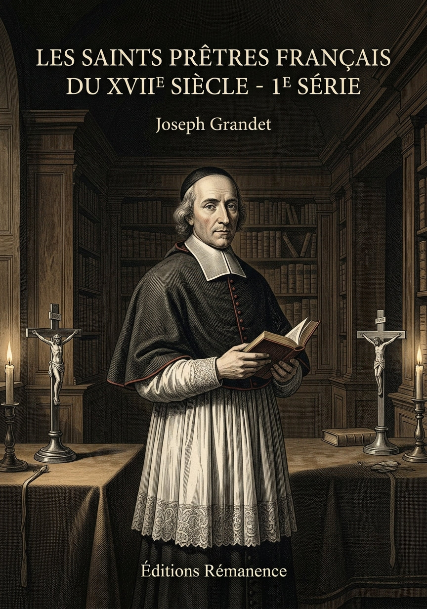 Livre Les saints prêtres français du XVIIe siècle - 3e série : Prêtres angevins par Joseph Grandet - Couverture - Editions Remanence