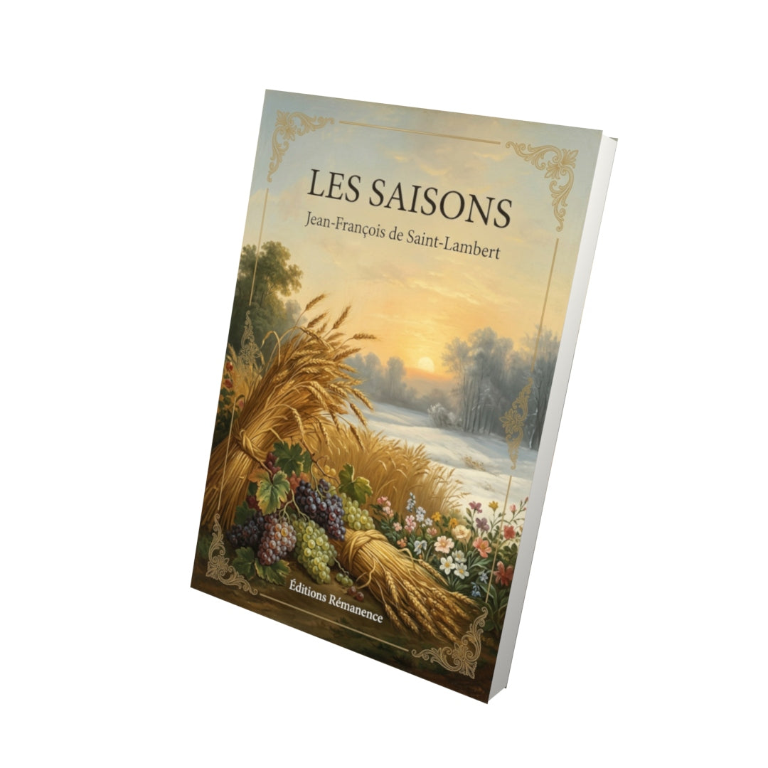 Livre Les Saisons par Jean-François de Saint-Lambert - Vue 3D - Editions Remanence