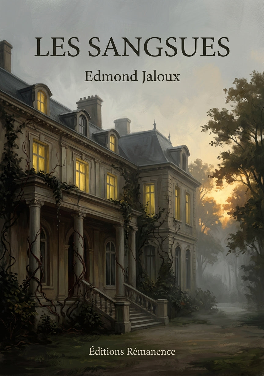 Livre Les Sangsues par Edmond Jaloux - Couverture - Editions Remanence