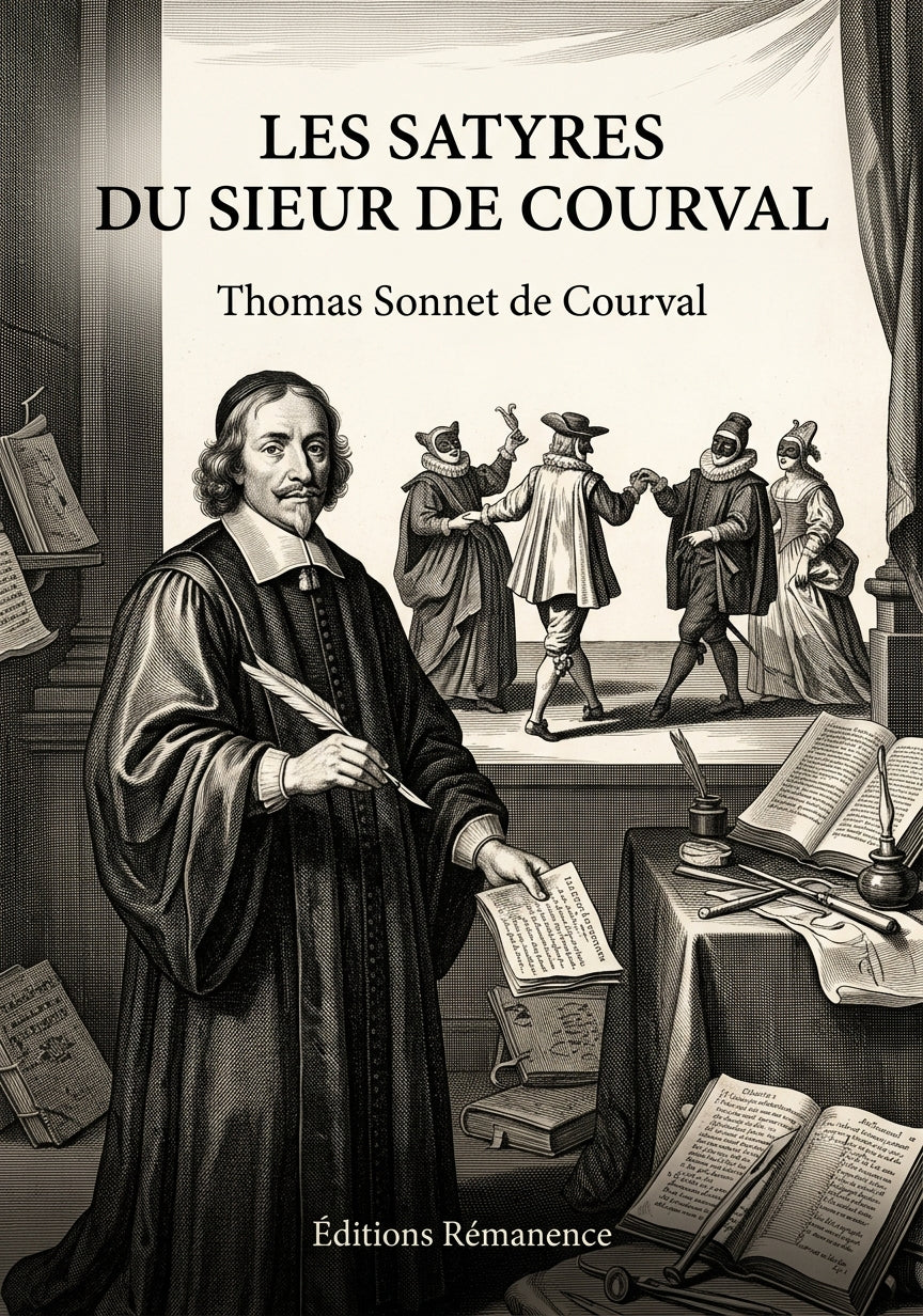 Livre Les Satyres du sieur de Courval par Thomas Sonnet de Courval - Couverture - Editions Remanence