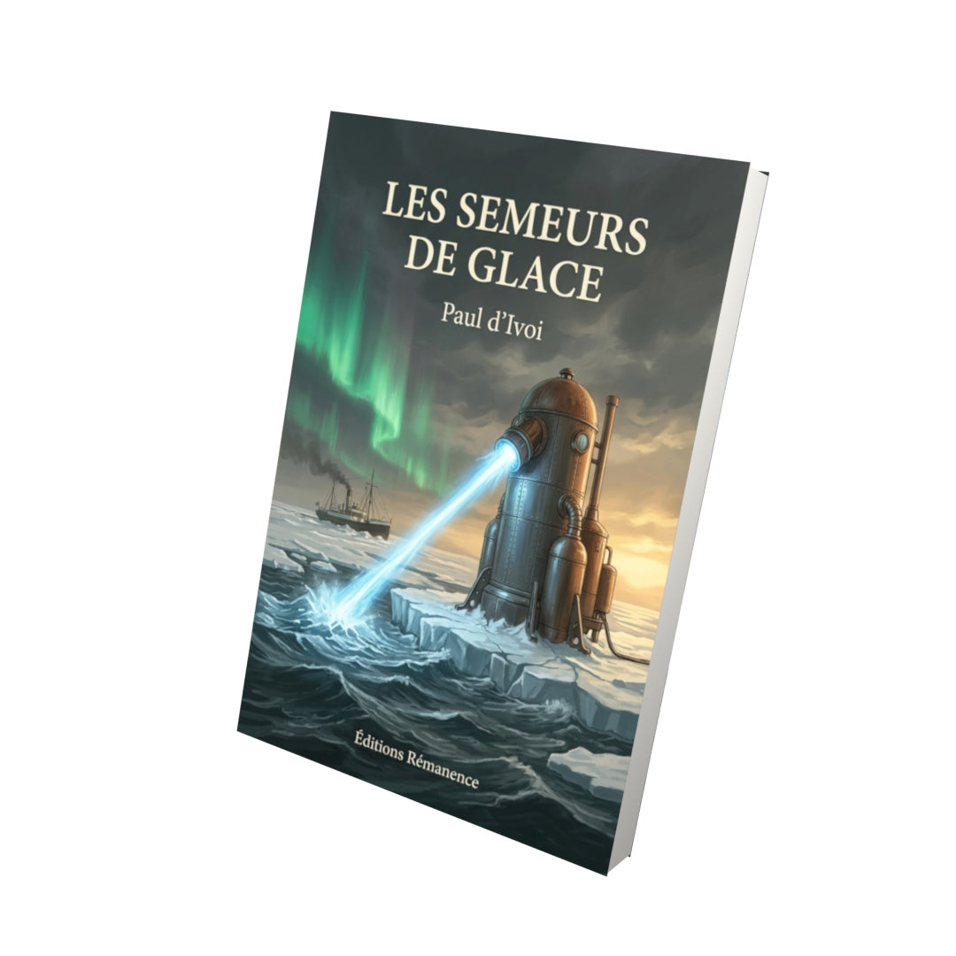 Livre Les Semeurs de glace par Paul d’Ivoi - Vue 3D - Editions Remanence