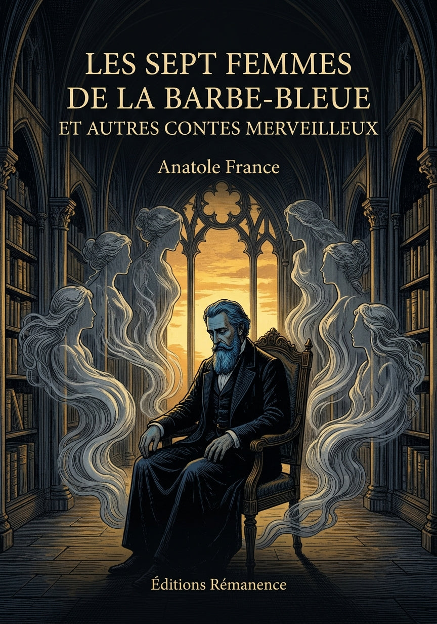 Livre Les Sept Femmes de la Barbe-Bleue et autres contes merveilleux par Anatole France - Couverture - Editions Remanence
