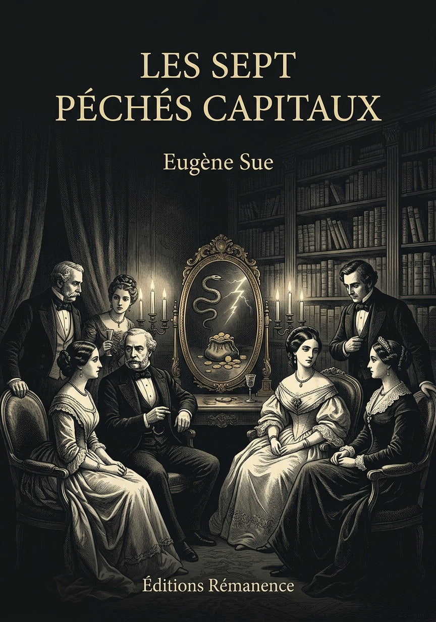 Livre Les Sept Péchés capitaux par Eugène Sue - Couverture - Editions Remanence