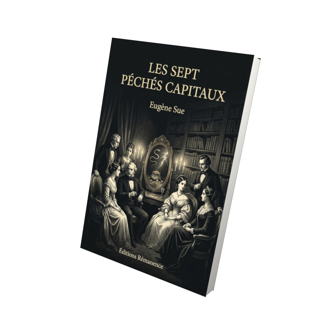 Livre Les Sept Péchés capitaux par Eugène Sue - Vue 3D - Editions Remanence