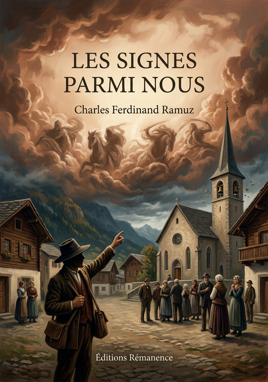 Livre Les Signes parmi nous par Charles Ferdinand Ramuz - Couverture - Editions Remanence
