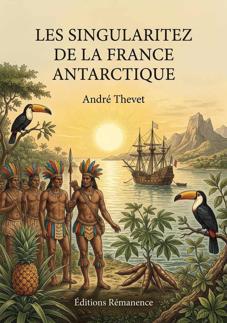 Livre Les Singularitez de la France antarctique par André Thevet - Couverture - Editions Remanence