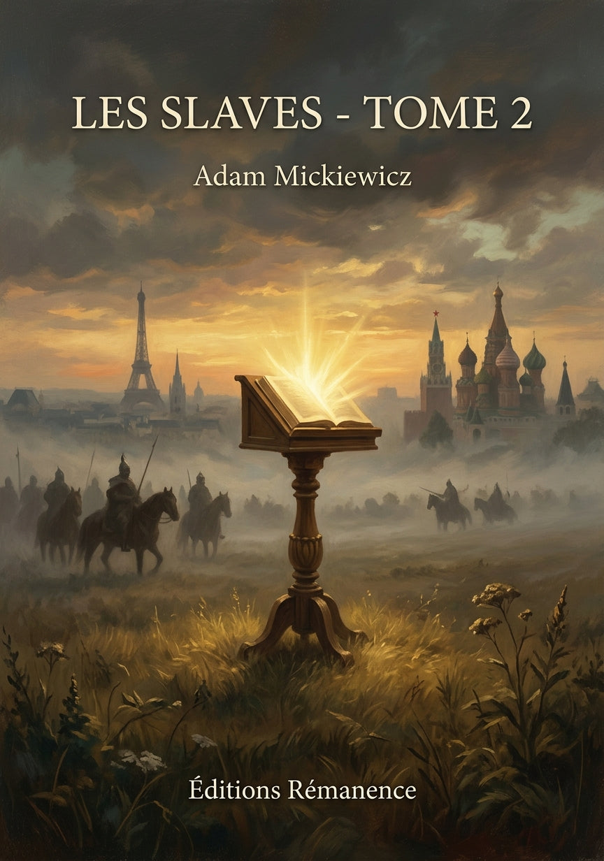 Livre Les Slaves - Tome 2 par Adam Mickiewicz - Couverture - Editions Remanence
