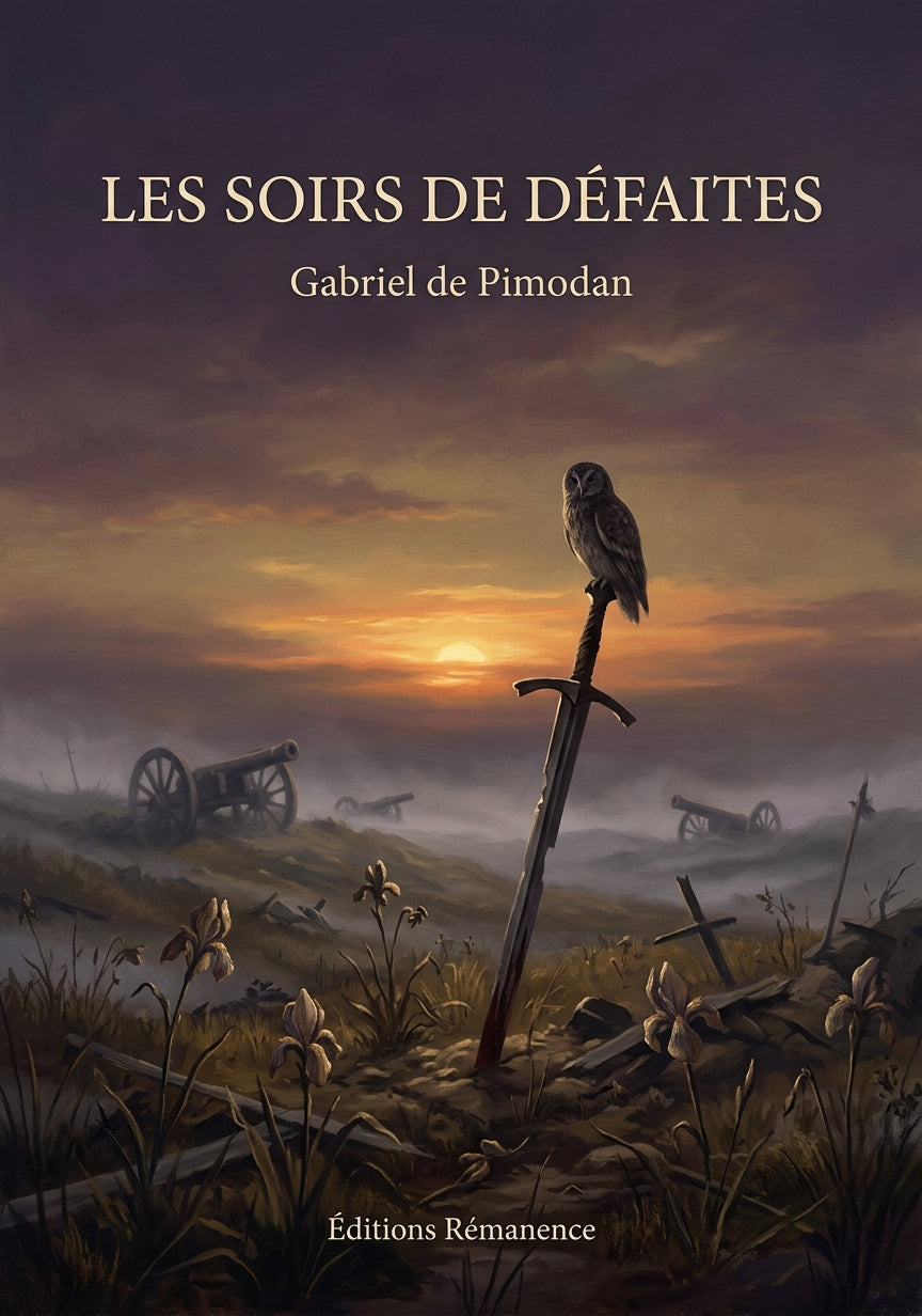 Livre Les Soirs de défaites par Gabriel de Pimodan - Couverture - Editions Remanence