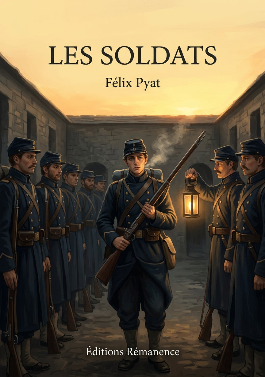 Livre Les soldats par Félix Pyat - Couverture - Editions Remanence