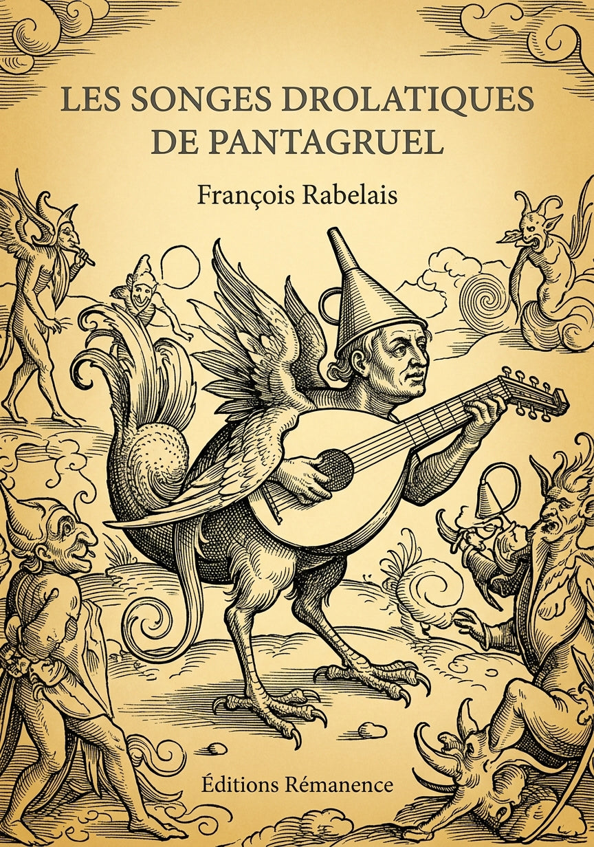 Livre Les songes drolatiques de Pantagruel par François Rabelais - Couverture - Editions Remanence