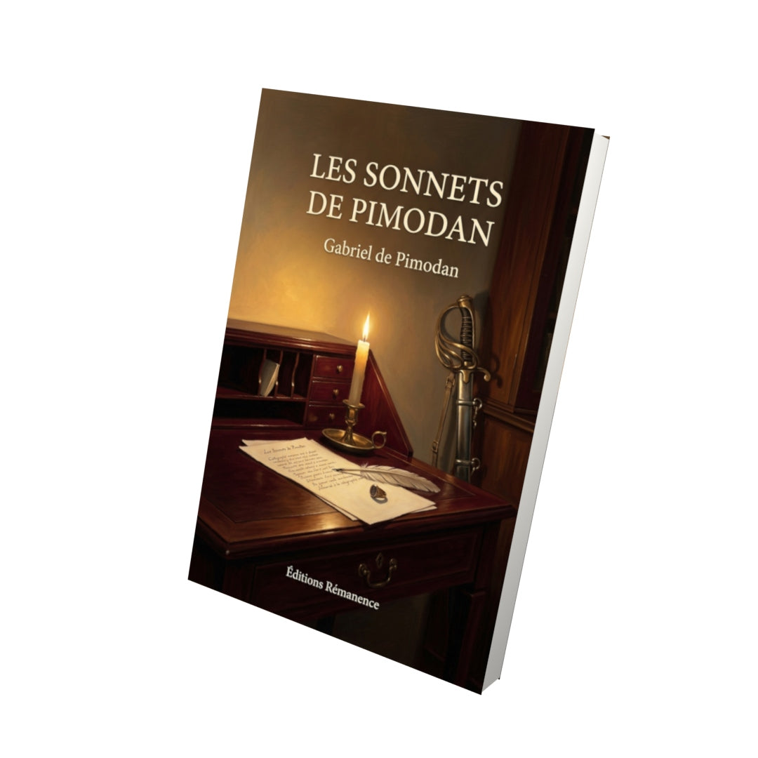 Livre Les Sonnets de Pimodan par Gabriel de Pimodan - Vue 3D - Editions Remanence
