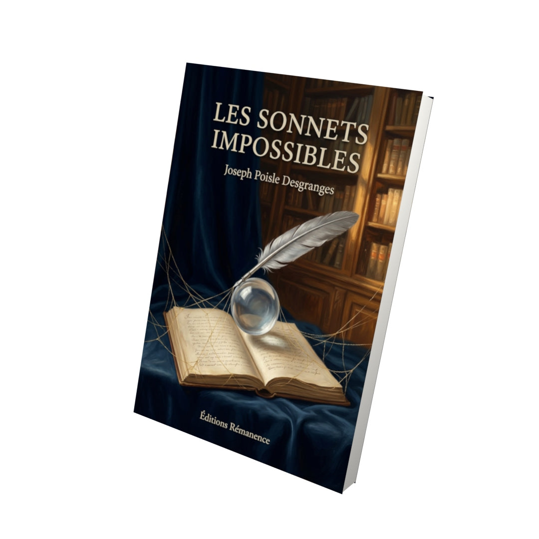Livre Les Sonnets impossibles par Joseph Poisle Desgranges - Vue 3D - Editions Remanence