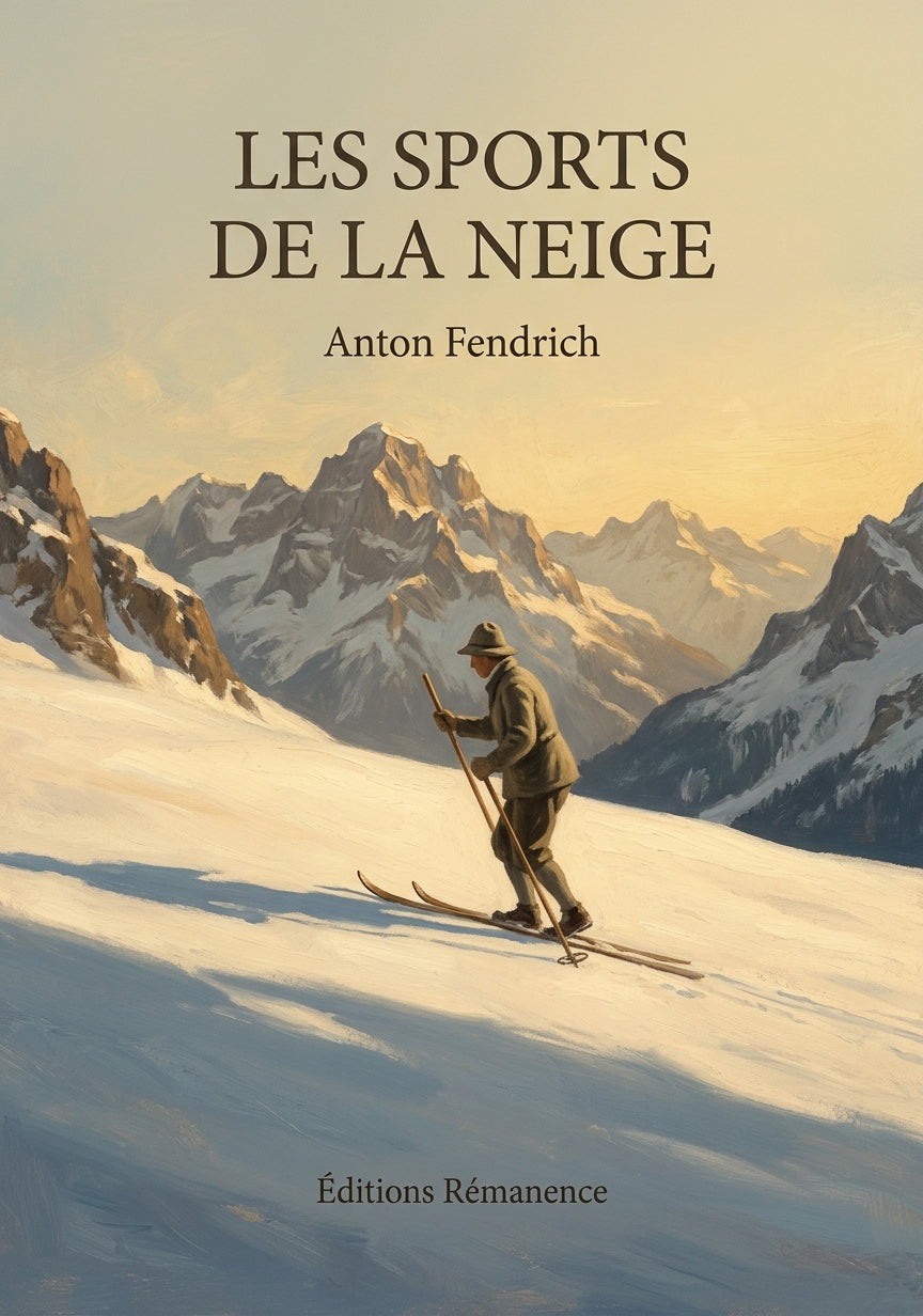 Livre Les sports de la neige par Anton Fendrich - Couverture - Editions Remanence