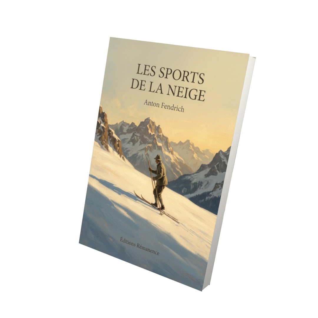 Livre Les sports de la neige par Anton Fendrich - Vue 3D - Editions Remanence
