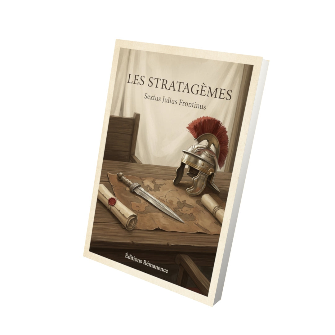 Livre Les stratagèmes - Sextus Julius Frontinus - Vue 3D - Editions Remanence