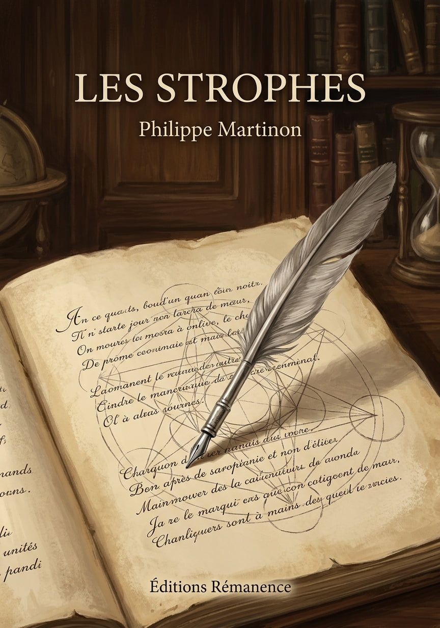 Livre Les Strophes par Philippe Martinon - Couverture - Editions Remanence