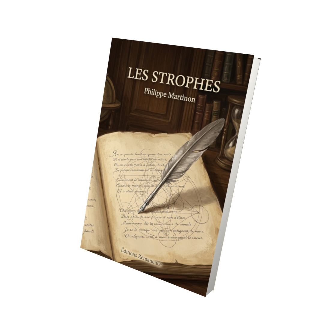 Livre Les Strophes par Philippe Martinon - Vue 3D - Editions Remanence