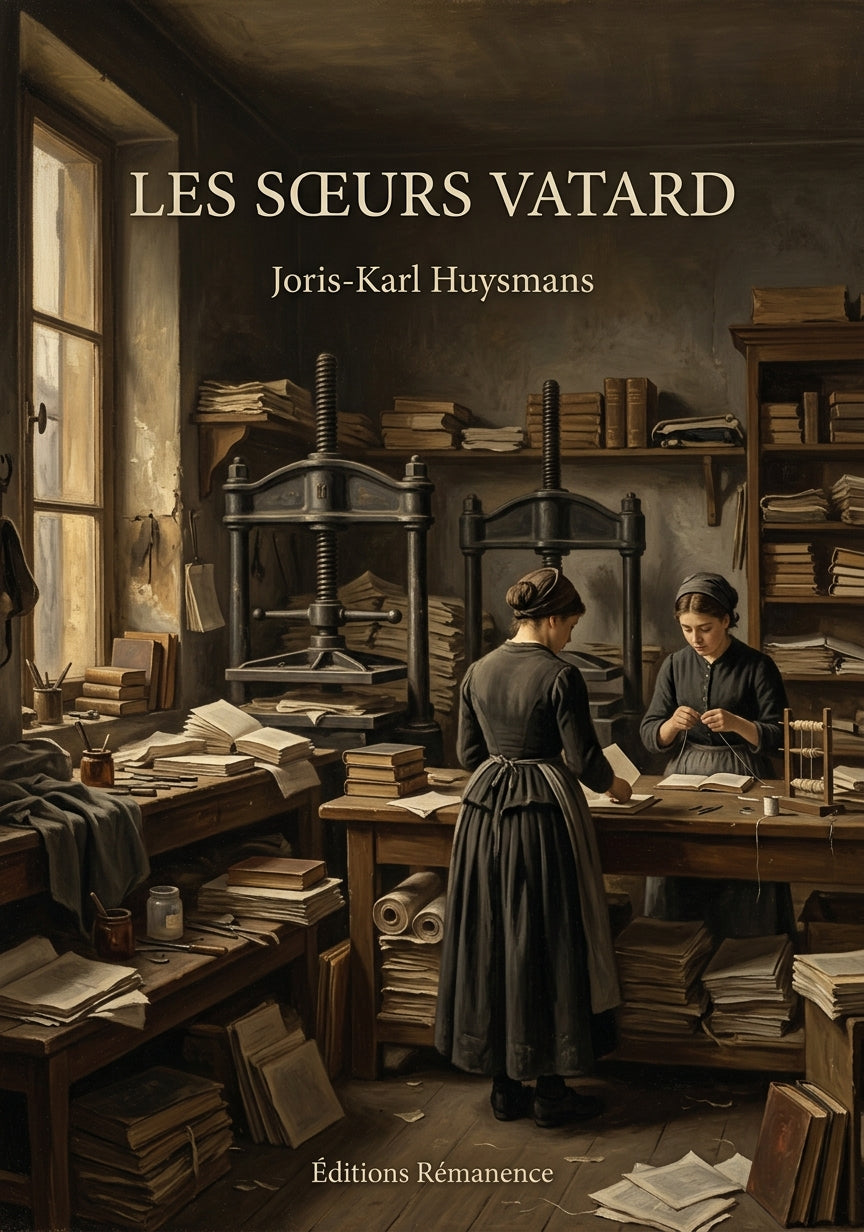 Livre Les Sœurs Vatard par Joris-Karl Huysmans - Couverture - Editions Remanence