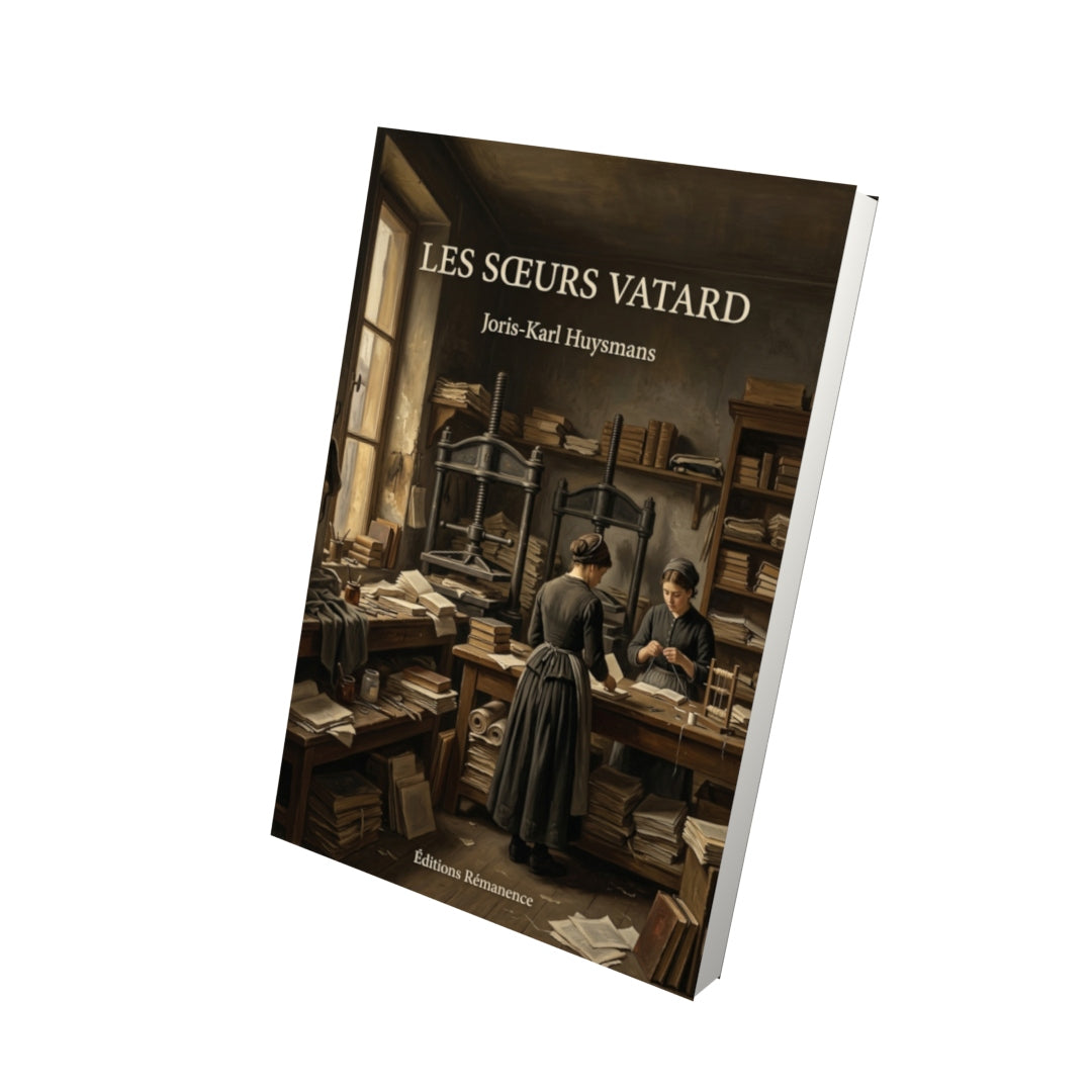 Livre Les Sœurs Vatard par Joris-Karl Huysmans - Vue 3D - Editions Remanence