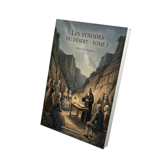 Livre Les Synodes du Désert - Tome I par Edmond Hugues - Vue 3D - Editions Remanence