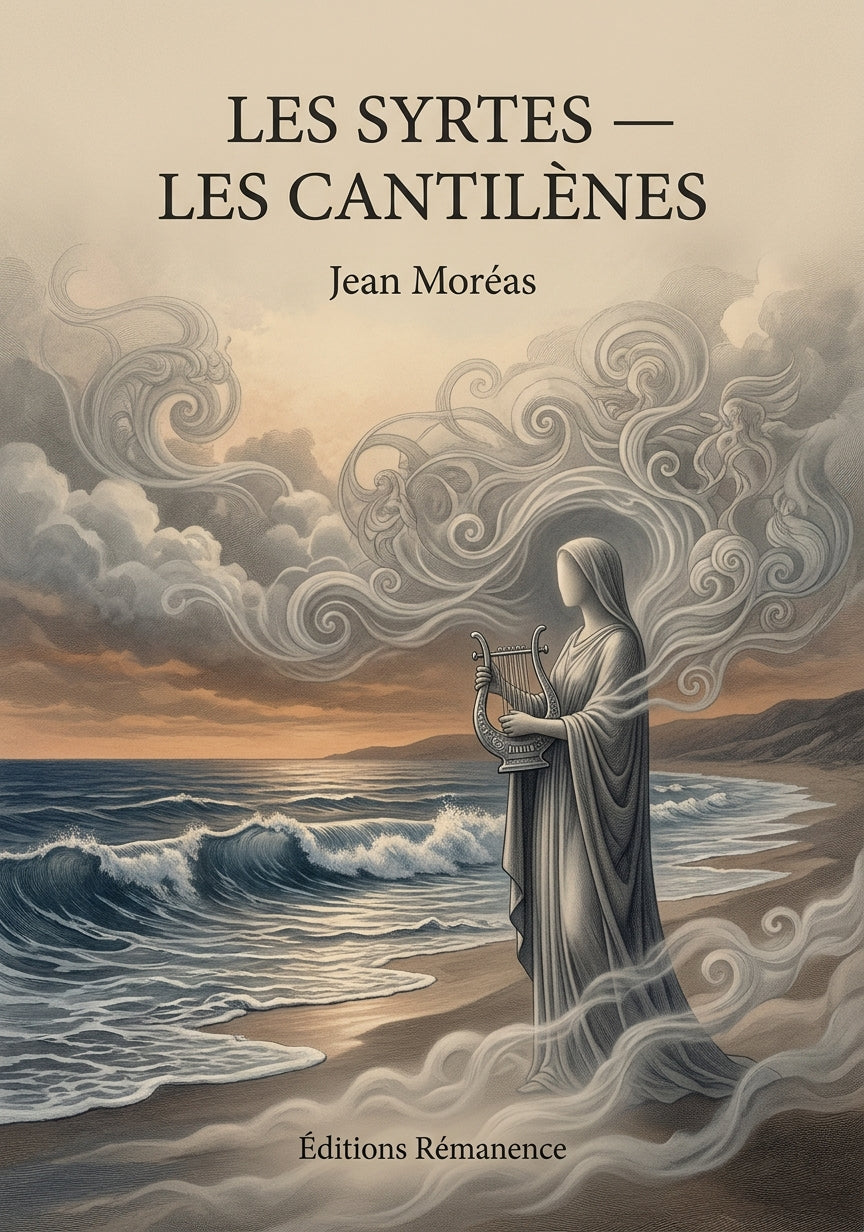 Livre Les Syrtes — Les Cantilènes par Jean Moréas - Couverture - Editions Remanence
