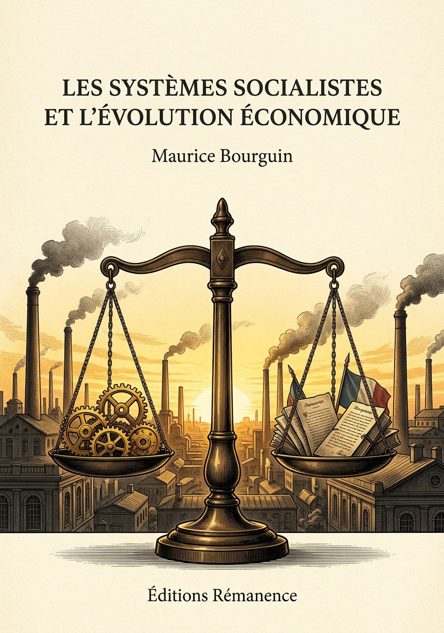 Livre Les Systèmes socialistes et l’évolution économique par Maurice Bourguin - Couverture - Editions Remanence