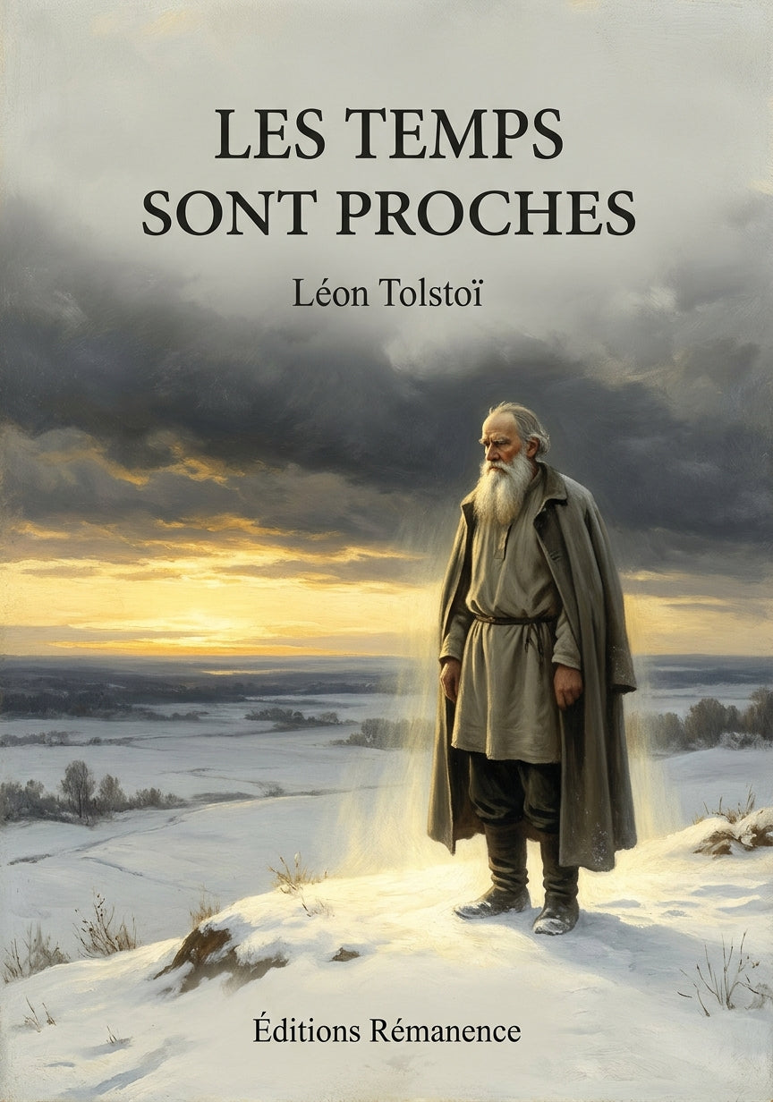 Livre Les temps sont proches par Léon Tolstoï - Couverture - Editions Remanence